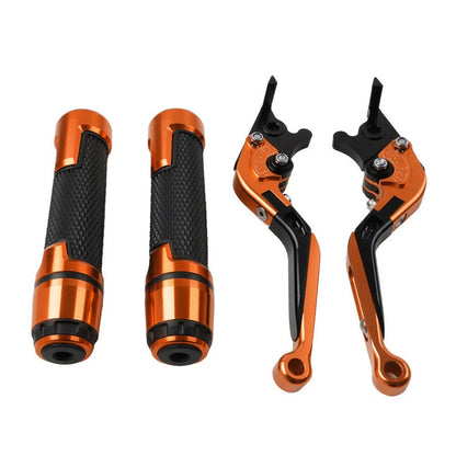 Orange Extendable Brake Clutch Lever Grip Set for Honda CB1100 CB1300 (2013-2023)