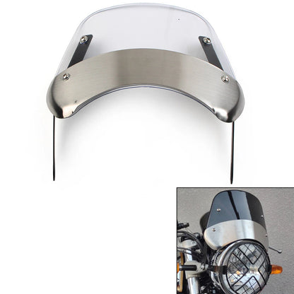5"-9.45" Motorcycle Headlight Windshield Wind Deflector Windscreen