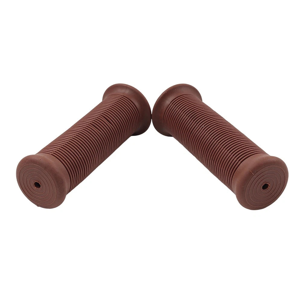 Universal 7/8" 22MM Dark Brown Handlebar Grips for Scooter Bicycle