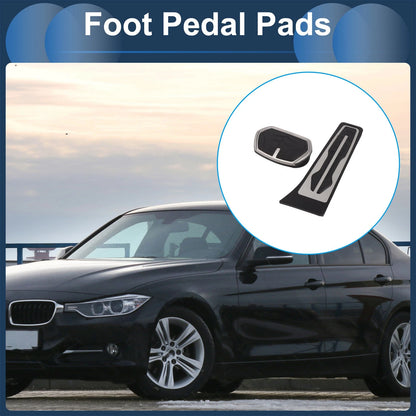 Foot Pedal Covers for BMW X1 (F48) Silver Tone (2016-2022)