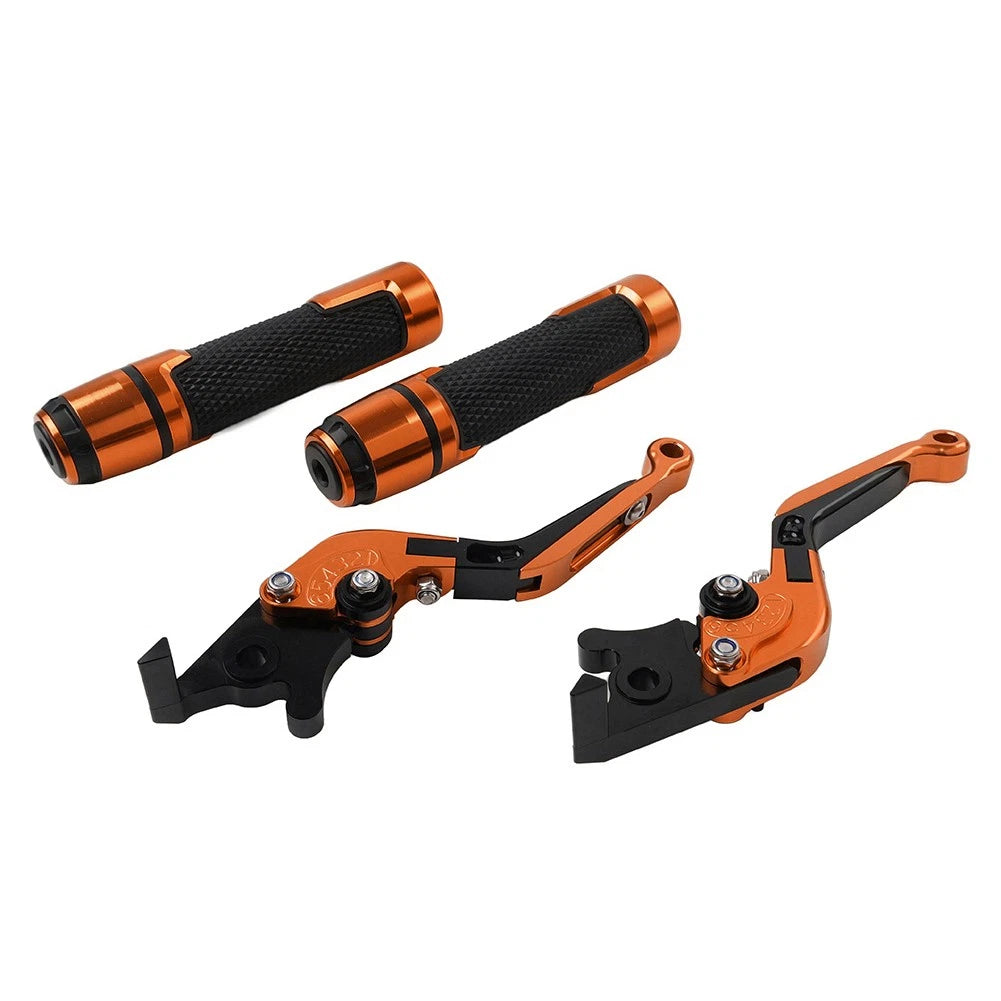 CNC Brake Clutch Levers & Handlebar Grips Set for Honda CB1100 CB1300 (2013-2023)