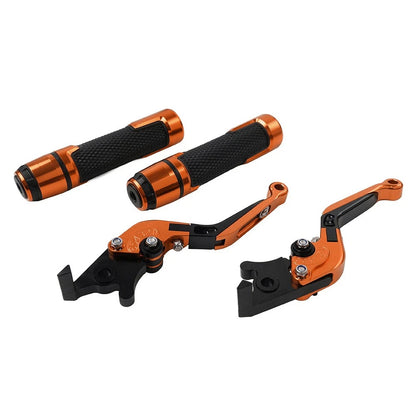 CNC Brake Clutch Levers & Handlebar Grips Set for Honda CB1100 CB1300 (2013-2023)