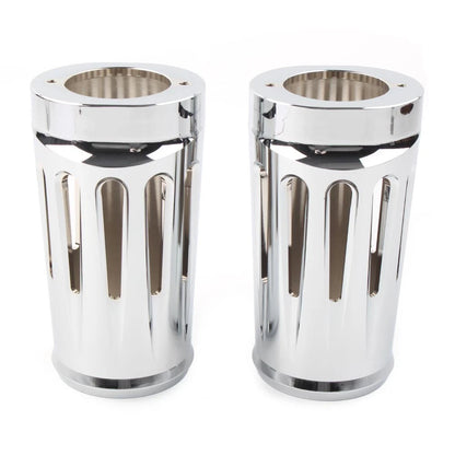 Chrome Fork Boot Slider Cover for Harley Touring Road King Glide (1980-2024)