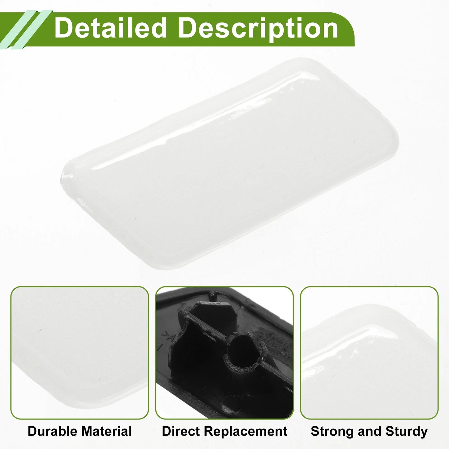 Front Right Washer Nozzle Cover for Toyota Camry (2009-2012) White