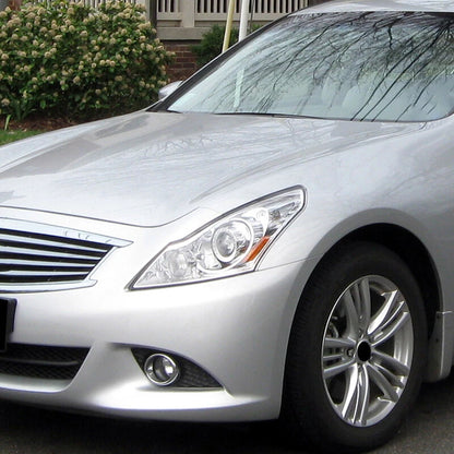 Front Headlight Lens Covers for Infiniti G37 G35 G25 Q40 Sedan (2010-2015)