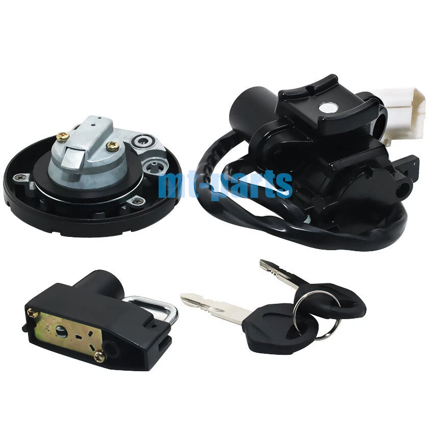 Fuel Gas Cap Ignition Key Switch Seat Lock Set for Kawasaki KLX 300 SM (2021-2023)