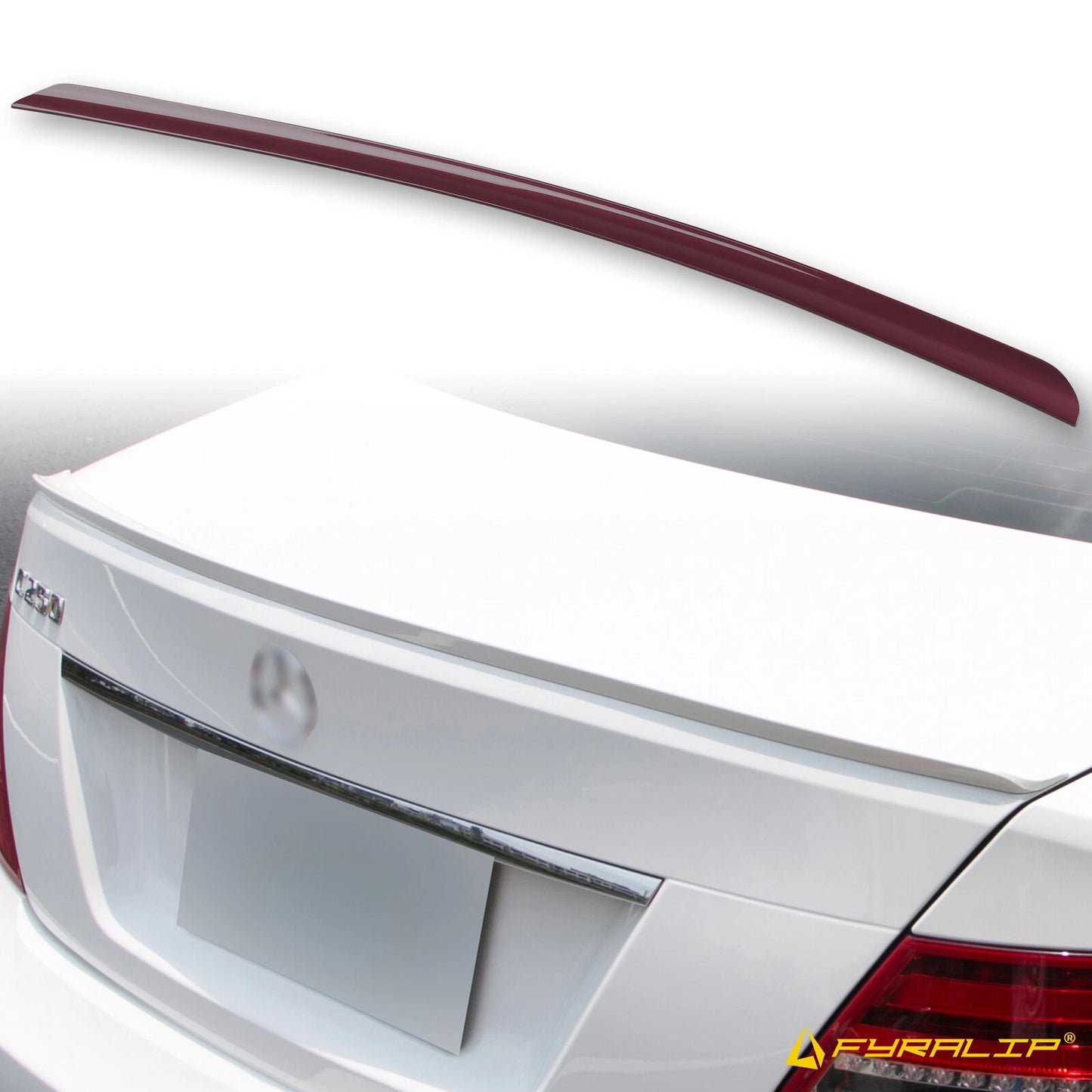 Red Boot Lip Spoiler for Mercedes-Benz W204 Sedan (2008-2013)