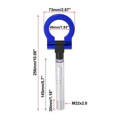 Tow Hook Screw On Round Trailer Ring for Toyota Avanza Blue