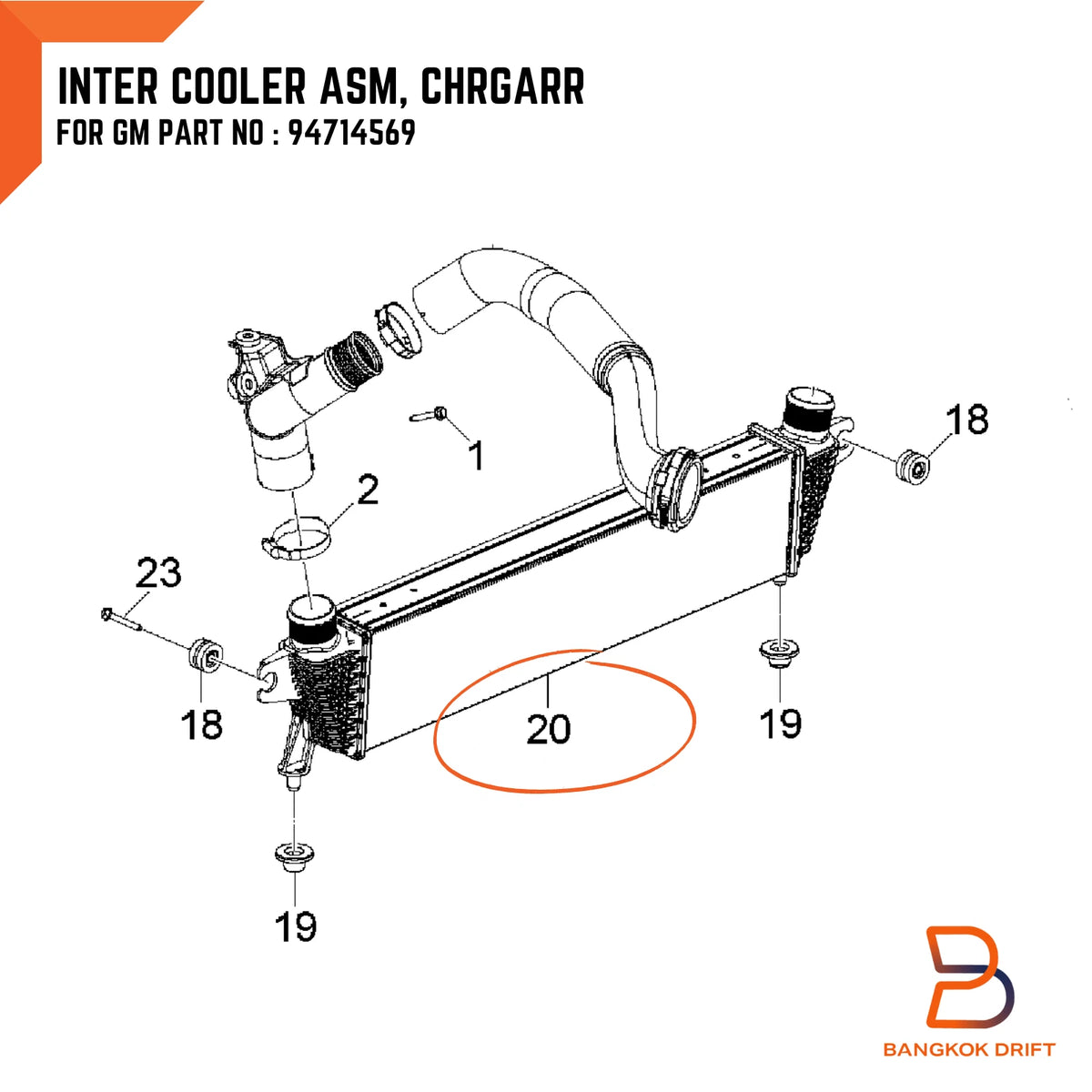 Air Intercooler Turbocharger for Holden Colorado Trailblazer (2012-2022 ...