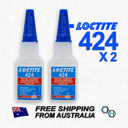 Loctite 424 20g Instant Adhesive for Plastics & Rubber Super Glue