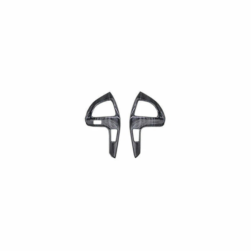 Wood Black Steering Wheel Button Cover Trim for Toyota Highlander (2008–2013)
