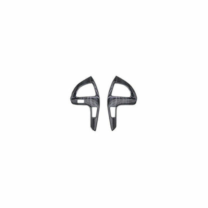 Wood Black Steering Wheel Button Cover Trim for Toyota Highlander (2008–2013)