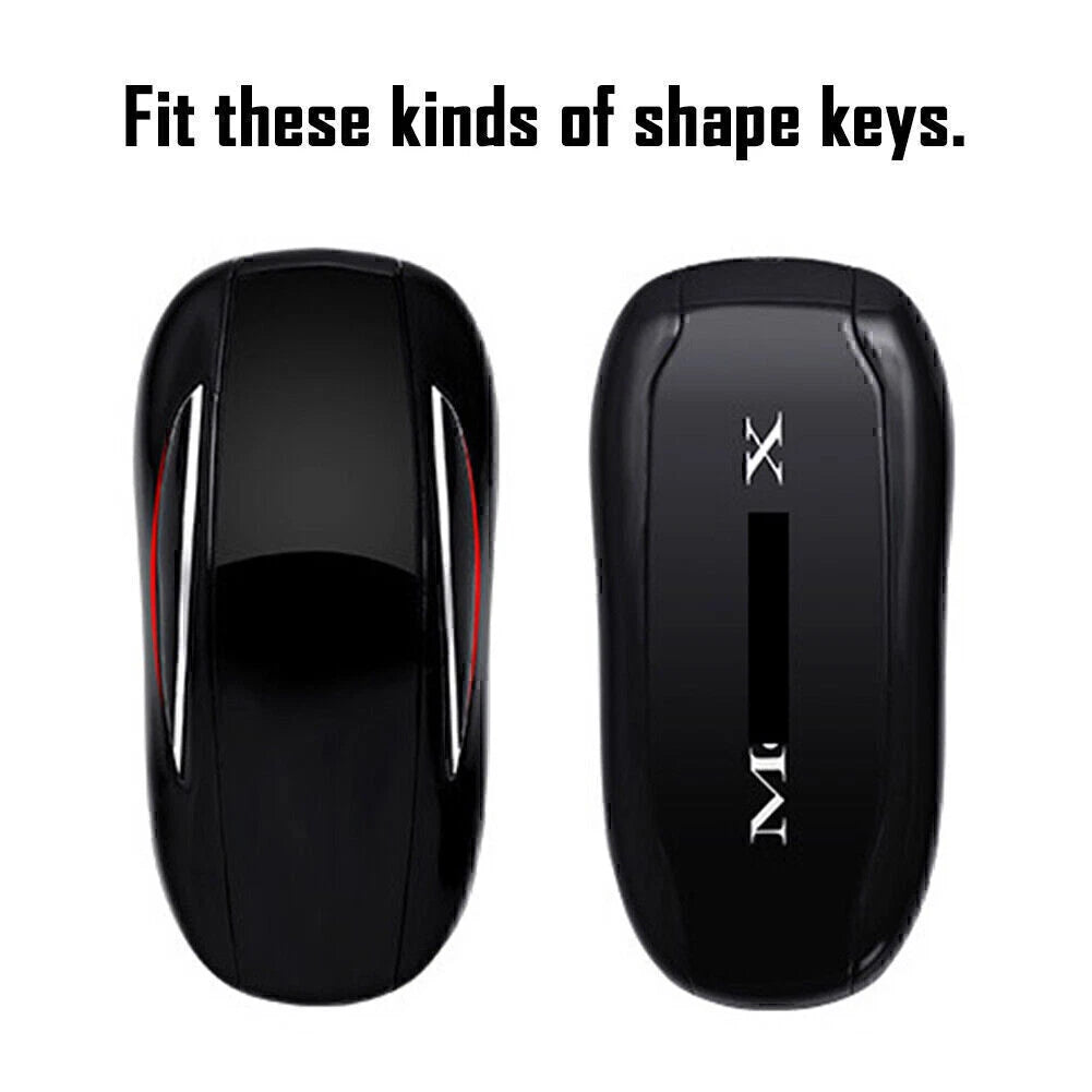Carbon Fiber Key Fob Case Cover for Tesla Model X (2016-2023)