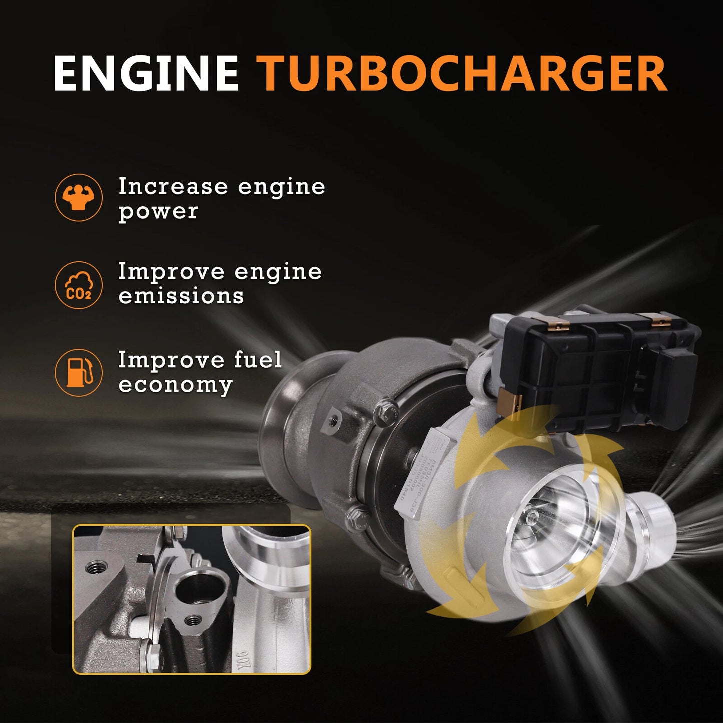 Turbo Charger for Land Rover Range Rover Evoque/Jaguar XE,XF 2.0L (2014)