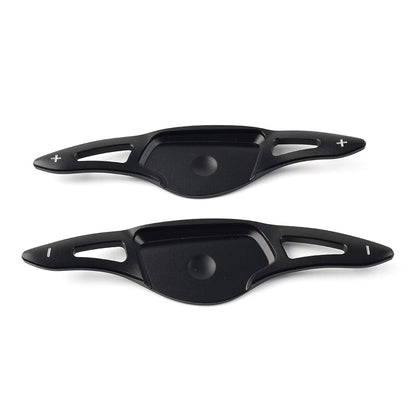 Black Interior Steering Wheel Paddle Shifter Extensions for Hyundai G90