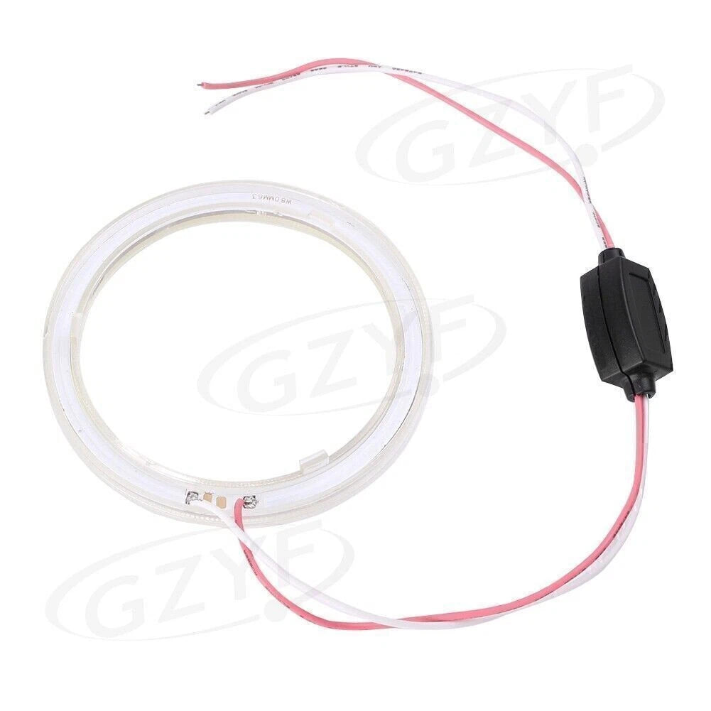80mm 12V-24V Angel Eyes COB Halo Ring Light for Headlight LED Bulbs (No Year)