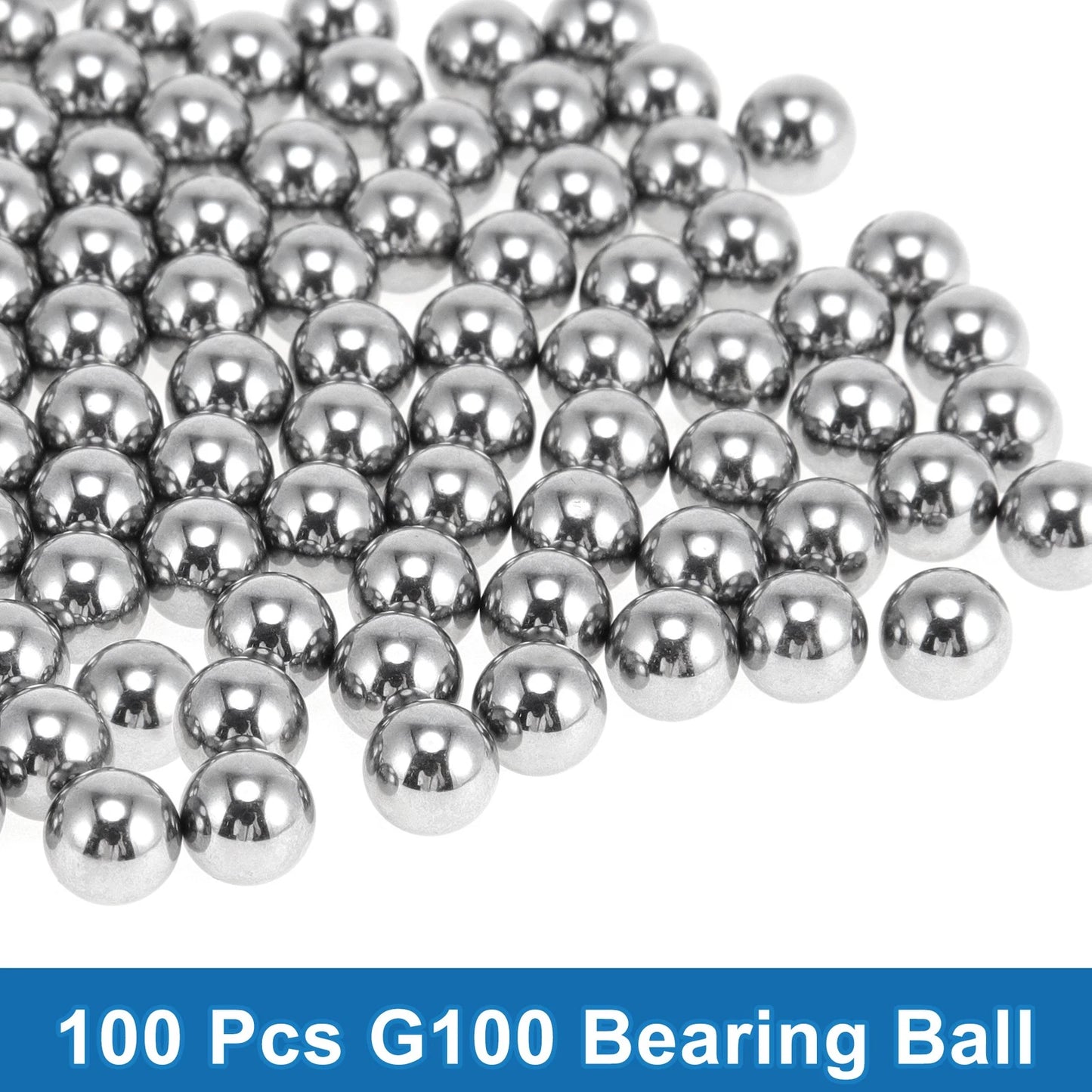 Bearing Ball 10.3mm Steel G100 Precision Ball Silver Tone 100 Pcs