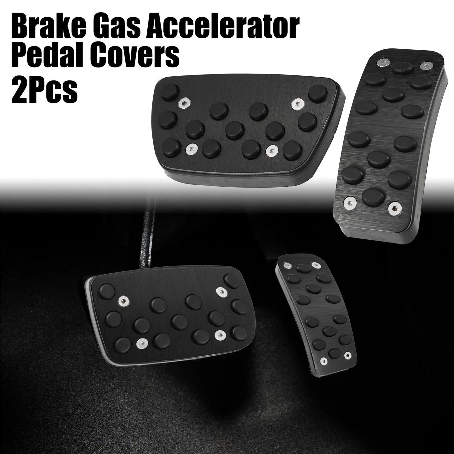 2 x Brake Gas Accelerator Pedal Covers for Toyota Camry (2012–2017)