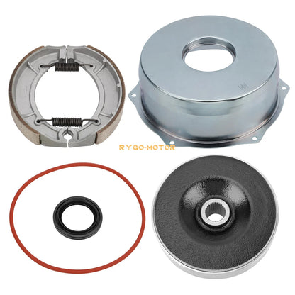 Rear Brake Drum Hub Shoe Cover Seal Kit for Yamaha YFM400 Big Bear (2000–2004)