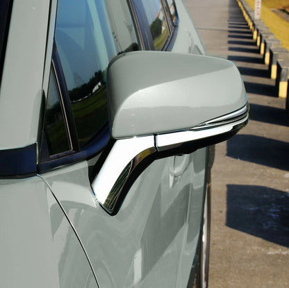 Rearview Mirror Side Cover Trim for 2019-2023 Toyota RAV4 Chrome Strips