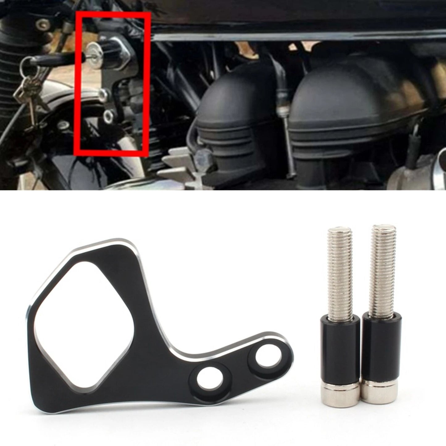 Ignition Key Relocation Bracket for Triumph Bonneville Thruxton (2001-2015)