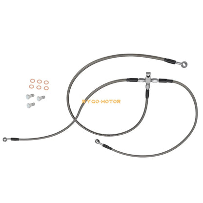 3 x Braided Brake Lines for Suzuki Quadsport Z400 LT-Z400 (2003–2008)