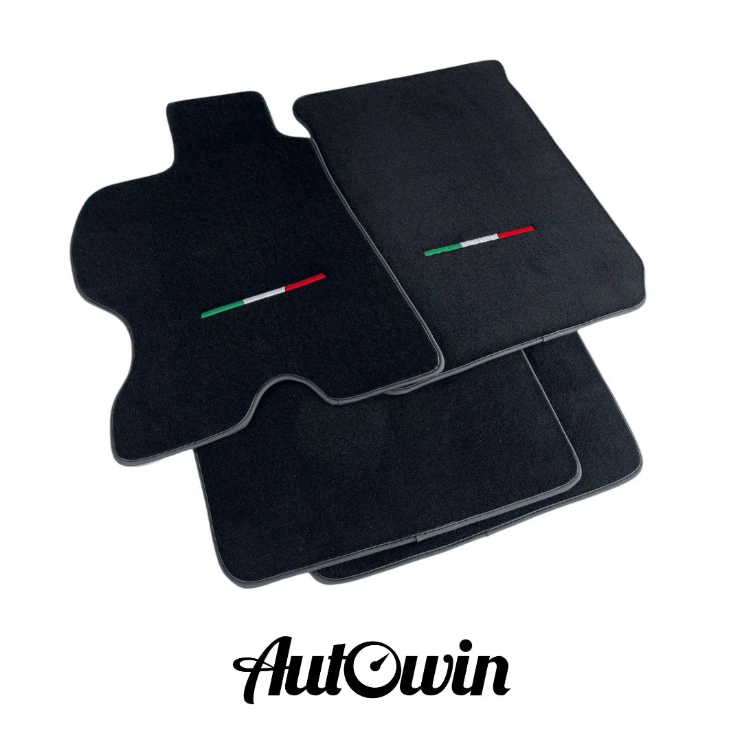 Black Floor Mats for Ferrari FF (2011-2016) - AutoWin Brand Italian Edition