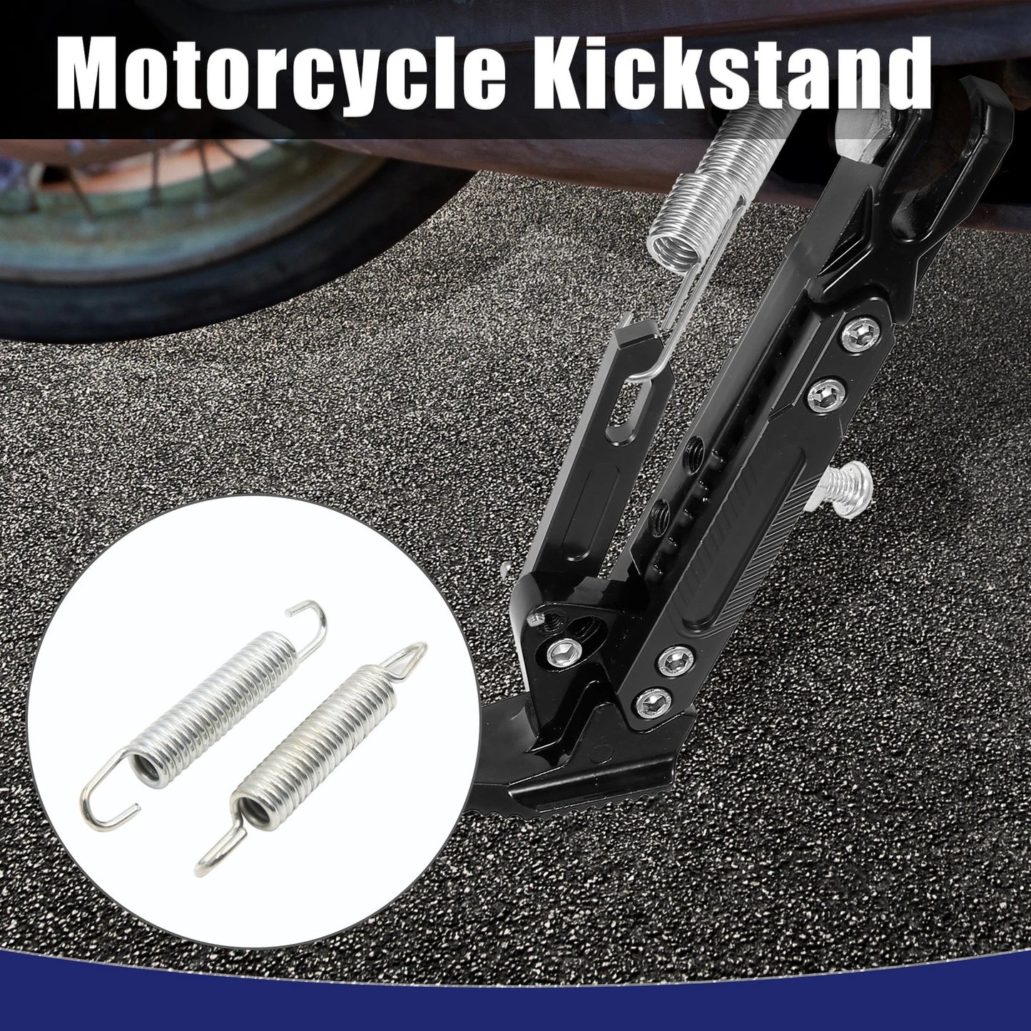 Silver Metal Motorcycle Side Kickstand Spring Set for Honda CG125