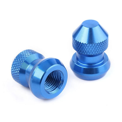Blue Tire Valve Stems Dust Covers for Car Auto Wheel Accessories