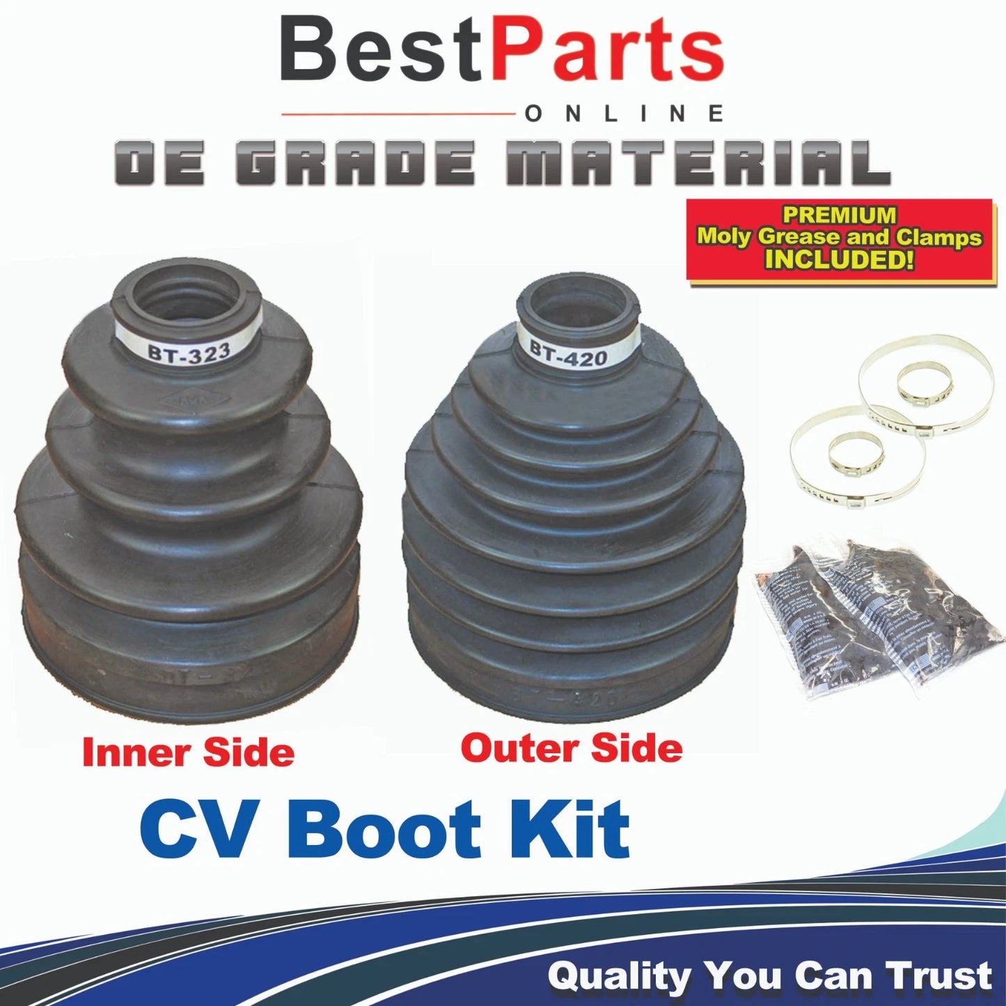 CV Axle Boot Front for Toyota Echo, Prius, Yaris (2000–2013)