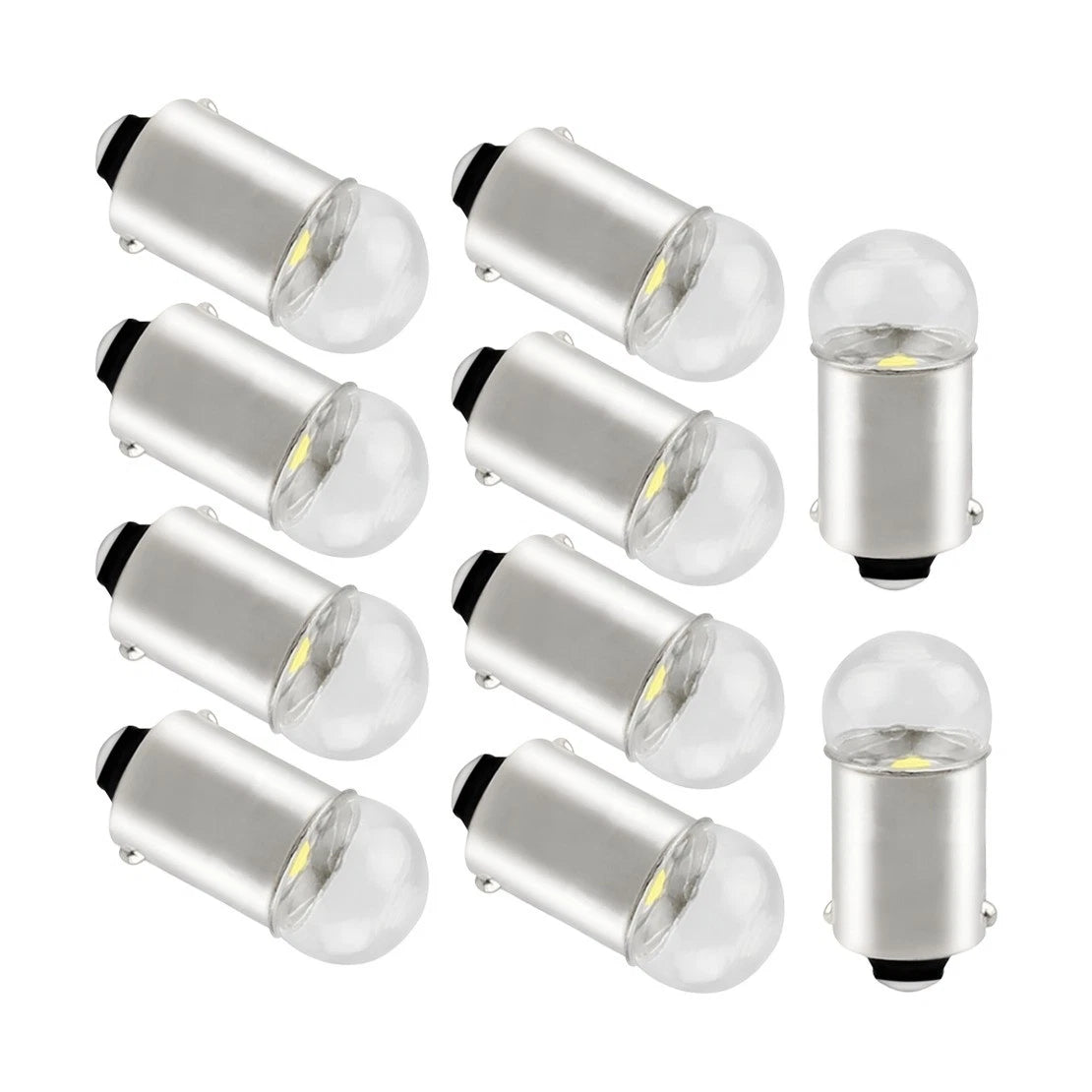 10 x White T11 BA9s T4W LED Dash Light Bulbs for Car Interior