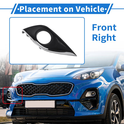 Front Right Fog Light Grill for Nissan Versa (2015-2018)