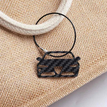 Carbon Fiber Key Ring Gift Car tuning Stylish Car Decor For Future Toyota 86