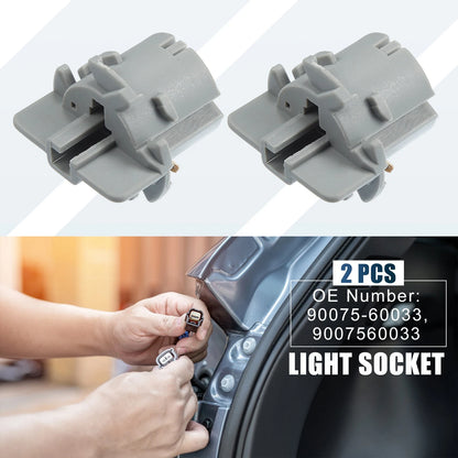 2 x Tail Brake Light Bulb Socket Holders for Toyota 4Runner (2010-2013)