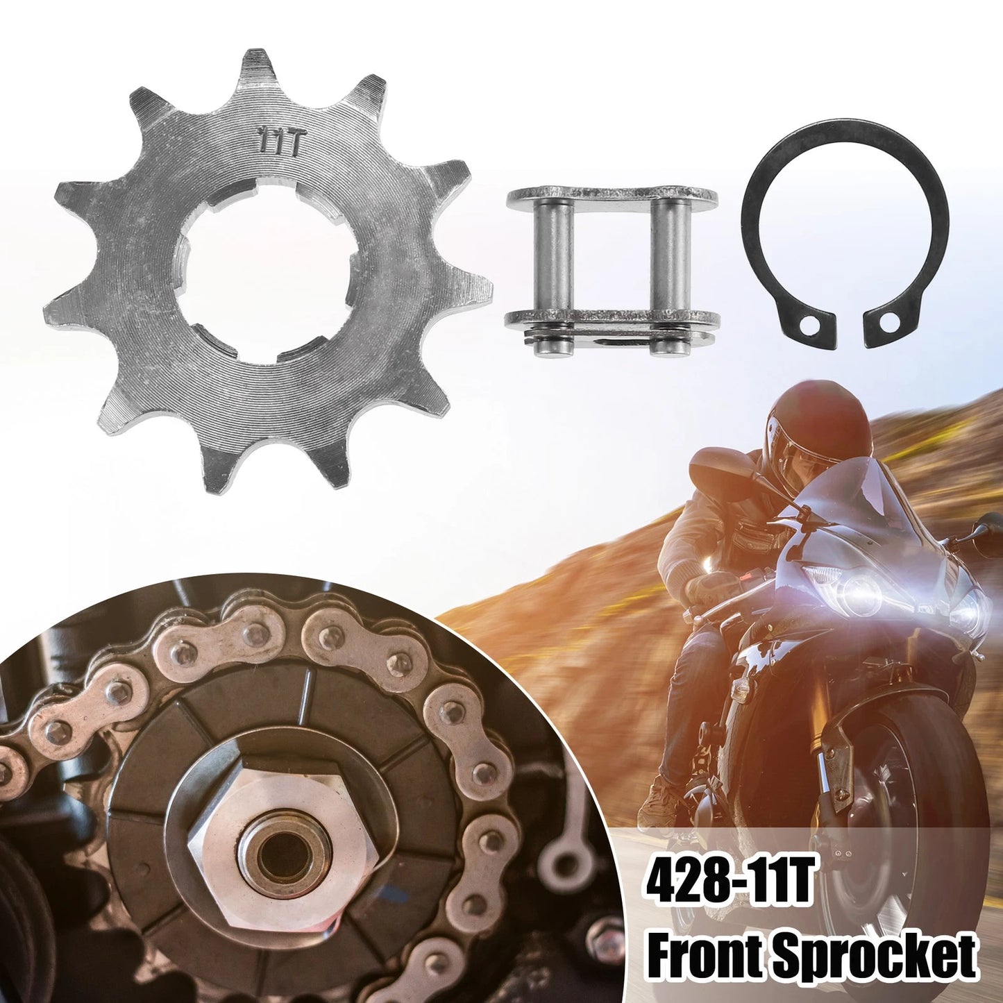 Sprocket / 428 11T 20mm / Front Sprocket for Dirt Bike Mini Bike