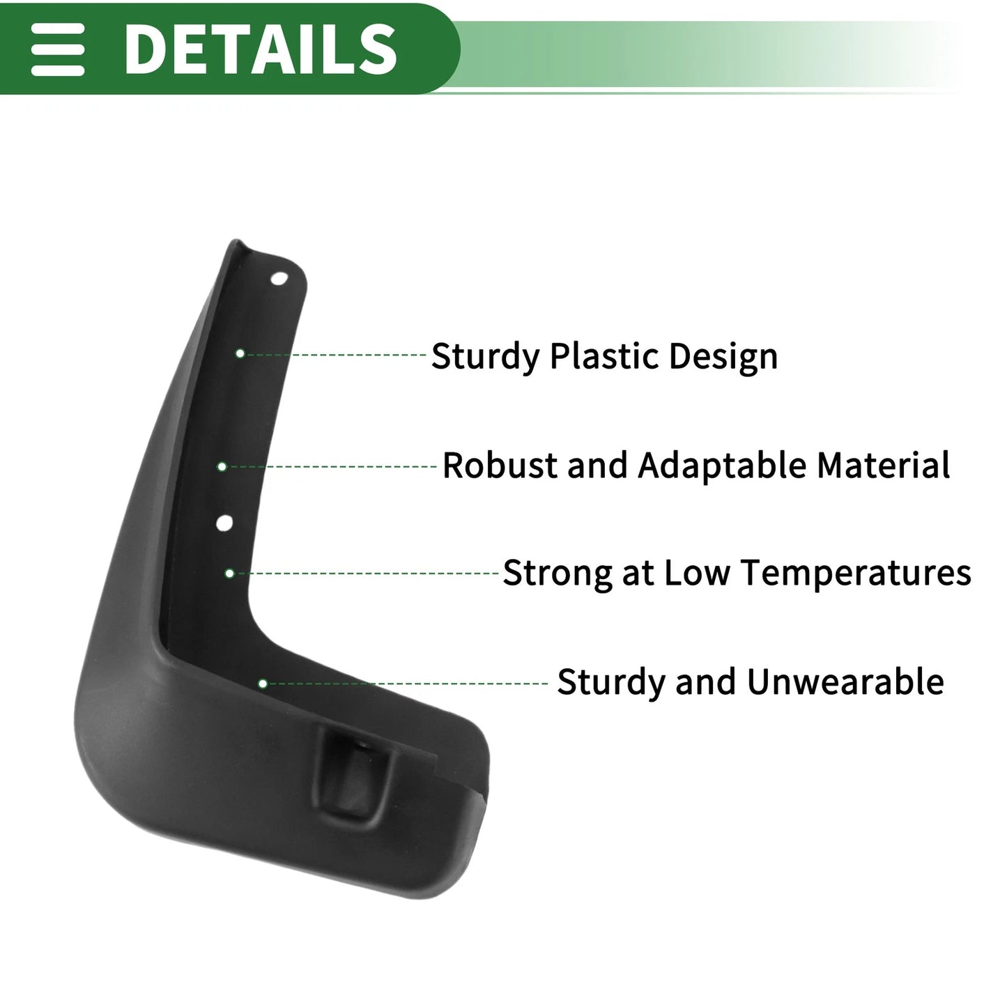 Mud Flaps Splash Guards 1 Set for Mitsubishi Xpander (2017-2022)