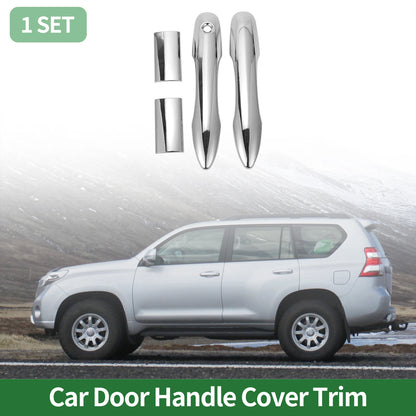 Silver Tone Door Handle Cover Trim for Toyota HiAce (2005-2023)