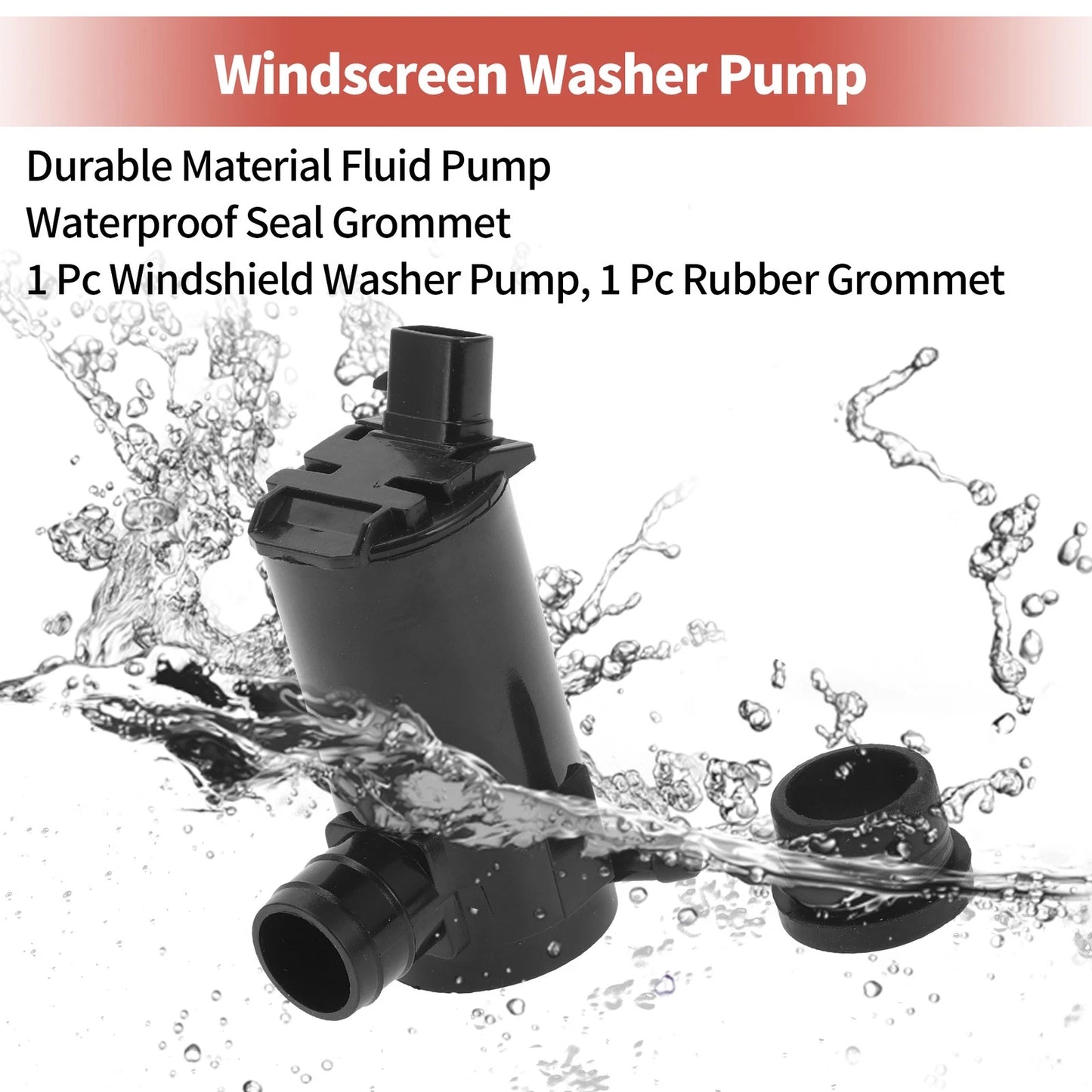 Windshield Washer Pump w/ Grommet for Pontiac G3 (2007-2010)