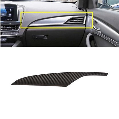 Car Carbon Fiber Side Dashboard Panel Cover Trim Fit For Cadillac CT5 2020-2022
