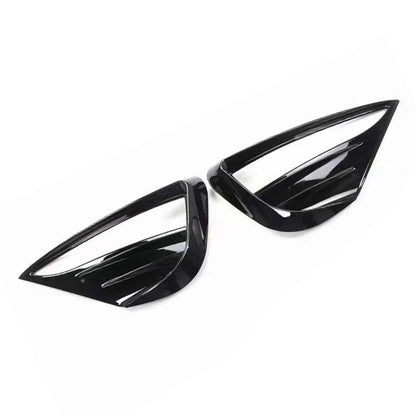 2 x Black Front Fog Light Cover Air Vent Trim for Tesla Model Y (2020–2023)