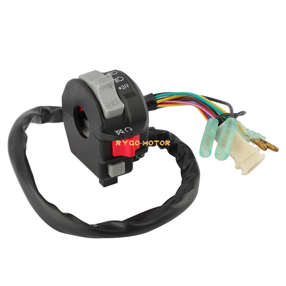 Left Handlebar Switch Start/Run Headlight for Yamaha Timberwolf YFB250 (92–93)