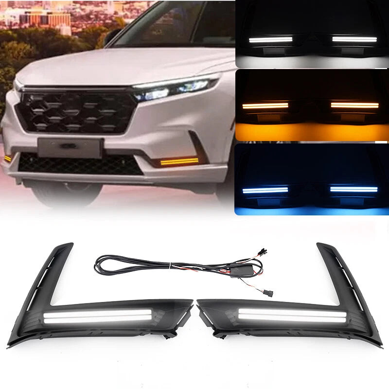 LED DRL Fog Lamp for Honda CR-V 2023-2025 - Daytime Running Light & Turn Signal