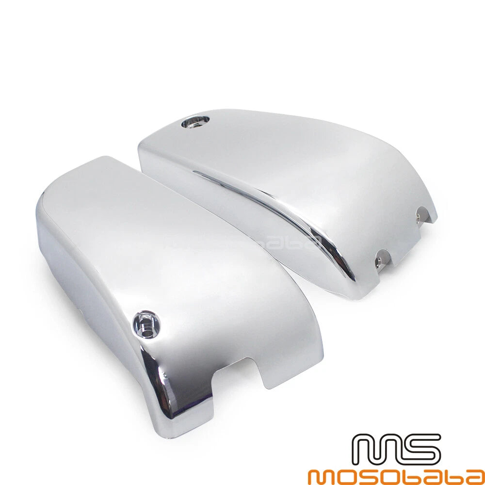 Chrome Battery Side Cover Protectors for Kawasaki Vulcan VN1500 (1996-2008)