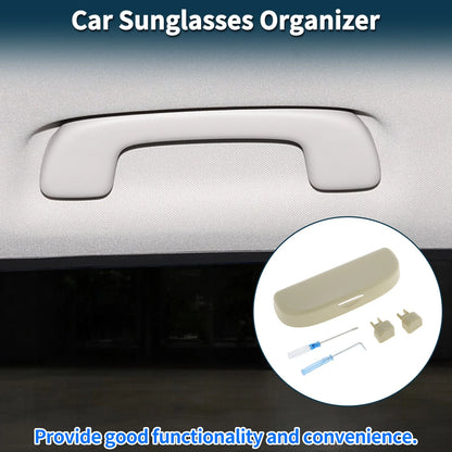 Sunglasses Case for Toyota RAV4 (2019-2023) Eyeglasses Holder Storage Box Beige