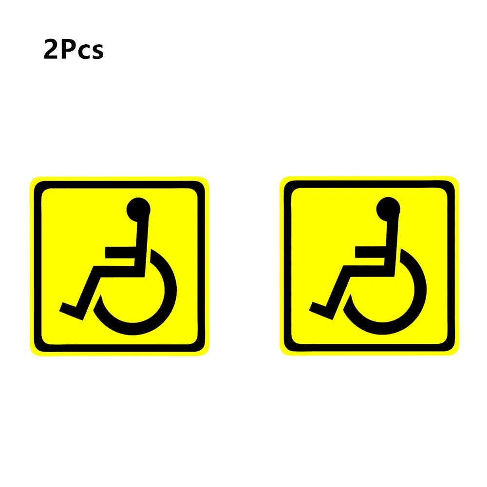 Handicap Sign Wheelchair Accessible Car Decal Sticker 13cm x 13cm