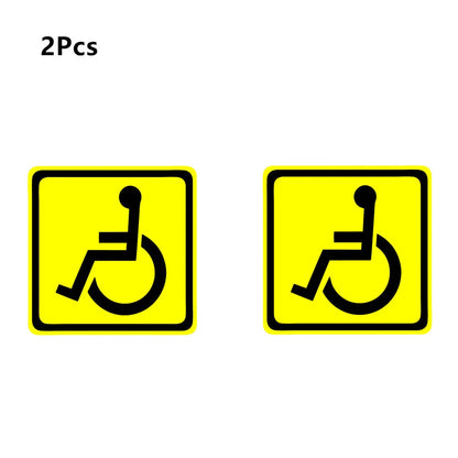 Handicap Sign Wheelchair Accessible Car Decal Sticker 13cm x 13cm