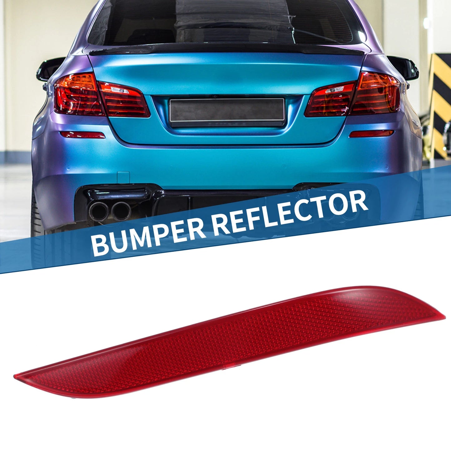 Rear Right Bumper Reflector for BMW 528i xDrive (2012-2016) Red