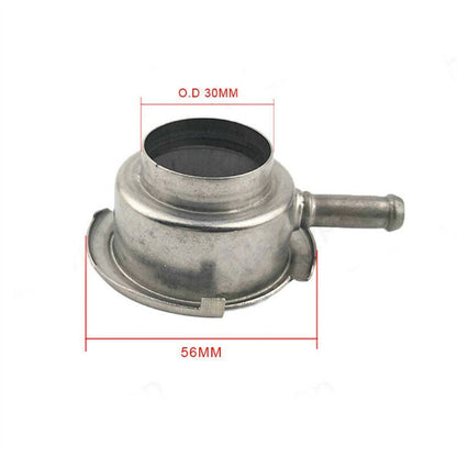 2 x 20 Inch / 56mm OD Weld On Style Steel Radiator Coolant Filler Neck