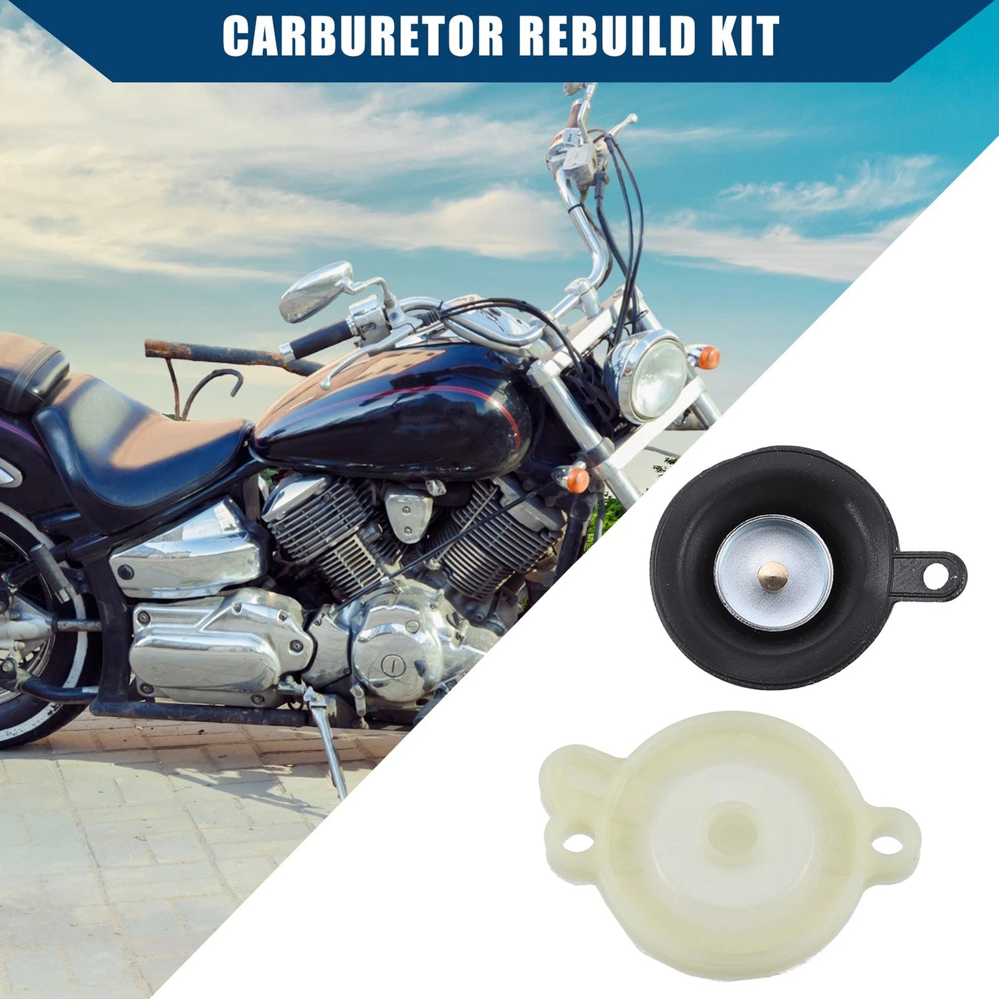 1 Set Carburetor Diaphragm Cover for Yamaha
