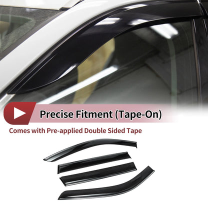Window Deflectors for Honda CR-V 2023-2024 Side Window Vent Visors Black 1 Set